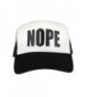Mens NOPE Ironic Funny Slogan Hipster Snap Back Cap Cotton Mesh Trucker Hat - CY11S68B5A3