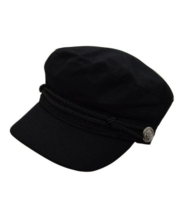 REGITWOW Women's Warm Wool newsboy Cabbie Cap Painter Cap Hats With Visor - Black - CH12O1BX01P