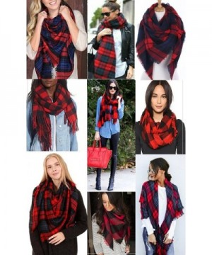 Large Tartan Plaid Women Square