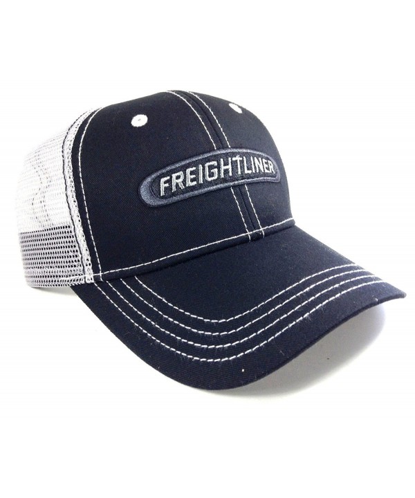 Black & Grey Freightliner Trucks Mesh Trucker Snapback - CM183K2ACEQ