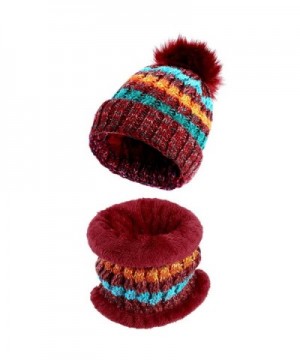 Vbiger 2 Pieces Winter Scarf Beanie in Women's Skullies & Beanies