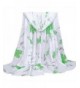 Gotd Women Fresh Long Soft Wrap scarf Shawl Chiffon Scarf Scarves - Green - CW12J23047L