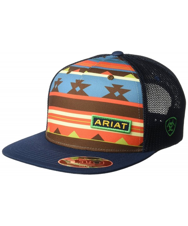 Ariat Men's Aztec Multi Flat Bill Cap - Multi/Color - C917YQC2N7S