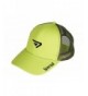 Sportoli Adult and Kids Cotton Blend and Mesh Snapback Trucker Baseball Cap Hat - Lime - C6127DEQ551