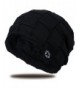 JNINTH Winter Knitting Beanie Knit Thick Slouchy Skull Cap For Men Women - Black - C5188X8Q0Z2