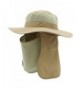 Home Prefer Men's Sun Hat Mesh Bucket Hat Detachable Neck Face Flap Hat Boonie Hat - Khaki - C312GXGLDOD