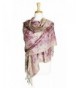 Paskmlna Reversible Paisley Pashmina Shawl Wrap Elegant Colors - 22pink - CJ11V0SCRZT