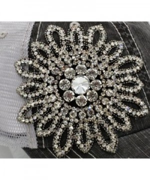 Olive Pique Rhinestone Trucker Charcoal