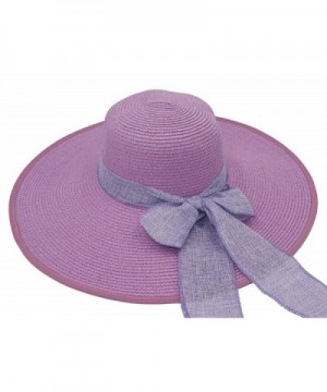 Roffatide Womens Foldable Bowknot Floppy in Women's Sun Hats