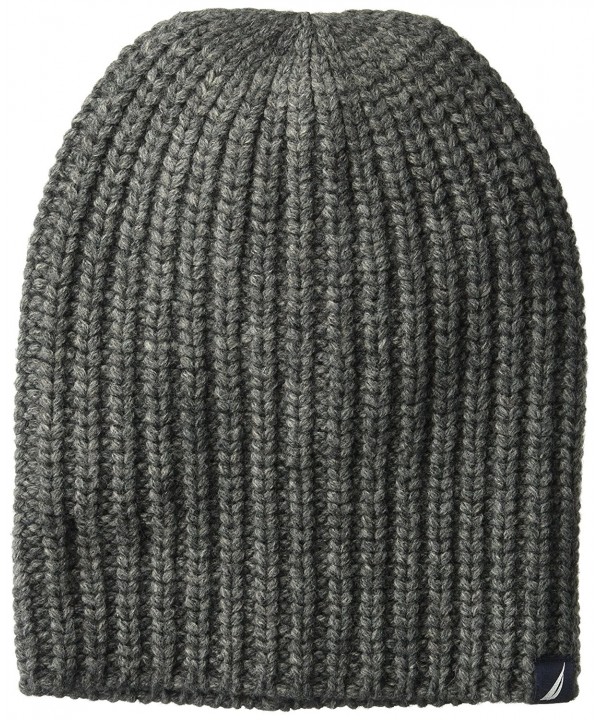 Nautica Men's Cardi Stitch Hat - Granite Heather - C8186NX8G8G