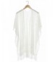 Capelli New York Solid Lace Kimono Scarf With Fringe - Ivory - CF11V2W377F