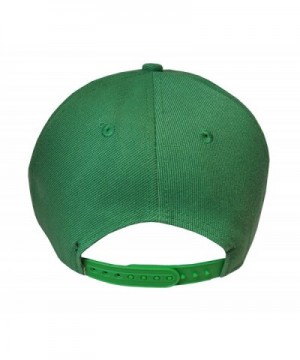 Plain Green Flat SnapBack Baseball