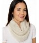 Invisible World Women's Pure 100% Baby Alpaca Chunky Scarf Neck Gaiter - White - CP12KY2VR9X