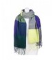 ChikaMika Winter Scarves for Women Warm Scarf Winter Scarves for Men Kids - Blue/Green - CC187ONKQNT