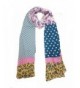 Elegant Fashion Chiffon Print scarf Lightweight And Soft for Summer - Blue/Multi - CR17Z3KGDW3