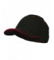 Stretchable Sandwich Bill Fitted Cap - Black Red - CQ11LUH72MN