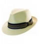 Scala Men's Toyo Straw Ivory Fedora Hat - Ivory - CJ11CQFLUML