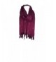 World of Shawls Ladies Womens Glitter Pashmina Scarf Stole Wrap - Wine - C612MIAI5LL