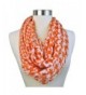 Orange Houndstooth Print Infinity Scarf