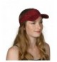 TOP HEADWEAR TopHeadwear Glitter Sequin Visor Hat (Various Colors) - Red - CC11V7THSM3