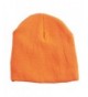 Neon Short Knit Beanie - Orange - CC110LBGOE1