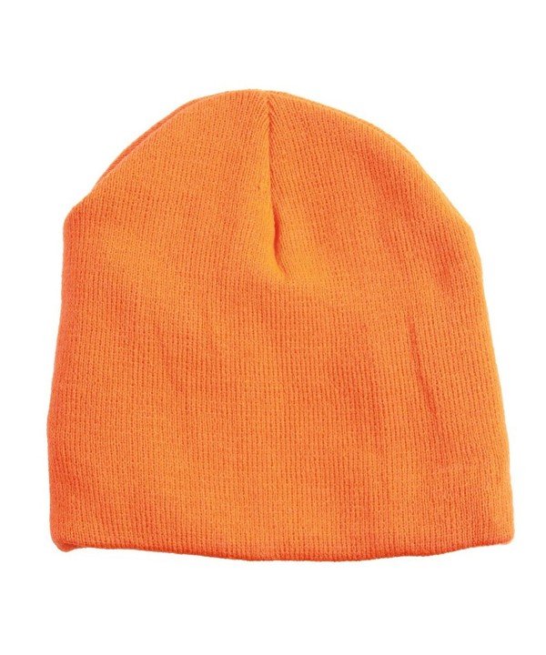 Neon Short Knit Beanie - Orange - CC110LBGOE1