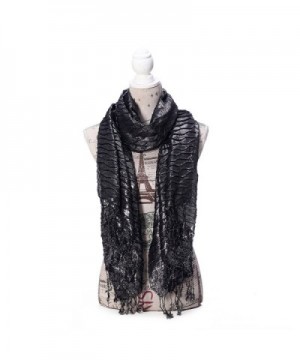 R C Y Black Jersey Scarf Metallic