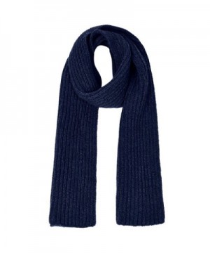 Vbiger Unisex knitted Scarf Warm Wrap Shawl Thickened Winter Infinity Scarf for Men and Women - Navy Blue - C41884KMAMW