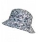 Tropic Hats Paisley Design Print Soft Floppy Bucket Hat (One Size) - Gray/Aqua/Black - C212E2Y9ASD