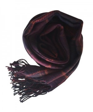 Rad Pixie Cashmere like Pashmina Plaid Purple in Wraps & Pashminas