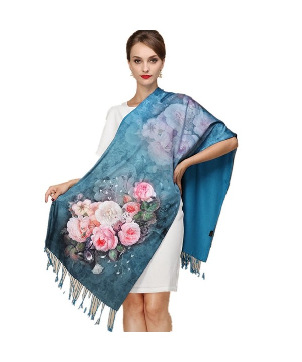 Longlove Shanghai Scarves Section Double sided - Scarf Shawl Dual 16 - C012BZ7V435