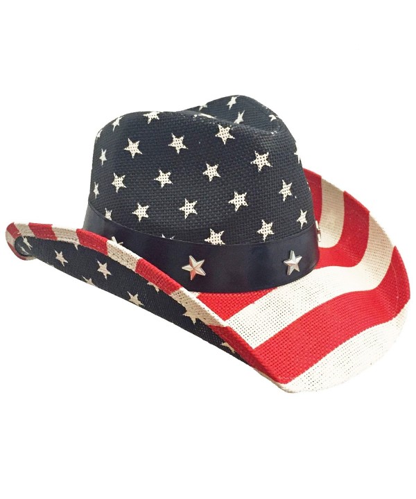 American Flag Cowboy Hat - CR11ZH5IQTR