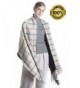 Women's Scarf Soft Plaid Blanket Scarves Winter Large Shawls and Wraps Christmas Gift KAISIN - Gray - CT185A57SCN