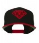 Diamond Embroidered Snapback Two Tone