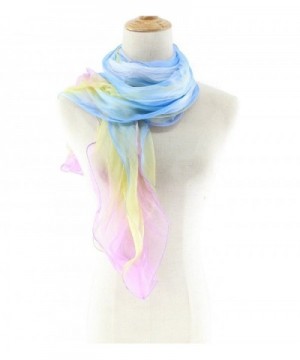 Jiao Miao Women's Solid Color 3 layers Silk Long Scarf - 170111-10 - CA1879X6SIQ
