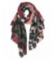 GERINLY Women's Scarves: Colorful Leopard Print Oblong Wrap Scarf - Dark Scarlet - CE185UCUCH8