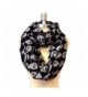 SCARF_TRADINGINC Skull Spider Dino Infinity Scarf Loop Cowl - Black White - CB11NPVMKAP