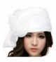 June's Young Women Hat Bucket Hats Summer Organza Big White Flower - CC11A7JJGEB