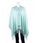 UNISI Large Soft Silky Pashmina Twill Shawl Ladies Wrap Women Scarf in Solid Colors - Mint Green - CZ12K2D4DQN