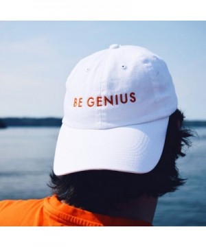 The Genius Brand White Dad in Men's Baseball Caps