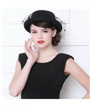 Maitose Womens Vintage Fedoras Black in Women's Fedoras