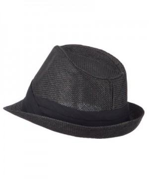 Mens Paper Fedora Hat Pinched