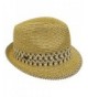 City Hunter Cheveux St108 Women Sweet Paradise Straw Fedora Sun Hats 5 Colors - Brown - C112GJQ6TXR