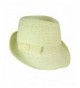 August Accessories Women's Trans Braid Fedora - Ivory - C2125Y0SXTR