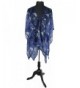 July 4th Paisley Wrap Cover Up Shawl with Stylish Beaded Tie String Closure - Navy - CR182WC68O2