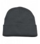 Hatter Unisex Beanie With Cuff Plain Solid Color Knit Cap - CA187QSTK6Q