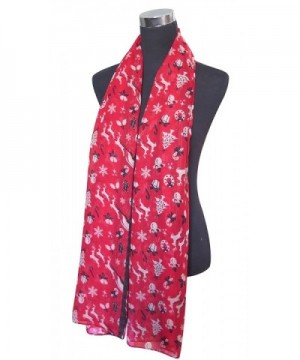 Lina Lily Christmas Snowflake Lightweight in Fashion Scarves