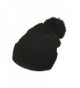 BK Caps Winter Ski Throwback Long Beanies Knit Hats Skull toboggan Caps With Pom Pom - Black - C612N8A1IX7