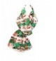 Rosemarie Collections Women's Christmas Holiday Fashion Scarf "Dog and Cat Santas" - Green - CQ12NYU4Q3A