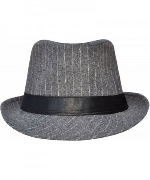 Simplicity Unisex Structured Gangster 3074_Grey in Men's Fedoras